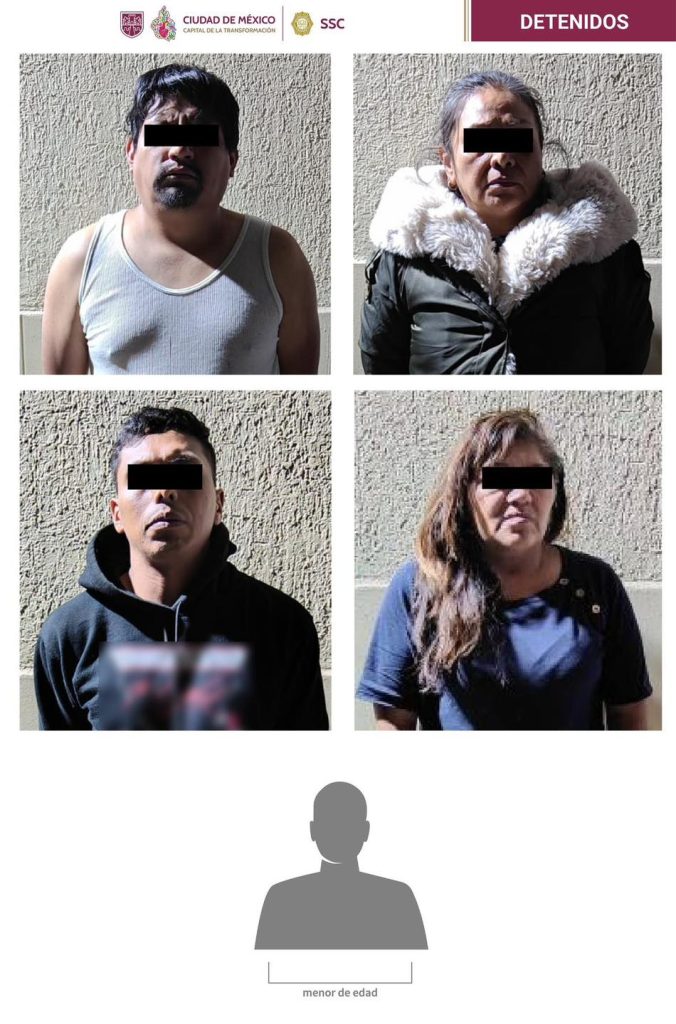 Capturaron a 5 presuntos asaltantes de casas en CDMX. 