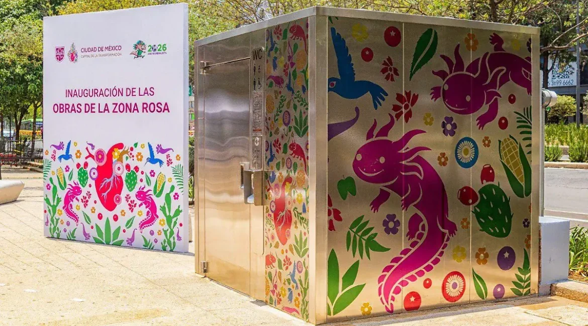 La Ciudad de México apuesta por baños inteligentes con sensores, limpieza automática