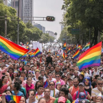 550 mil personas asisten a la Marcha LGBT+ en la CDMX