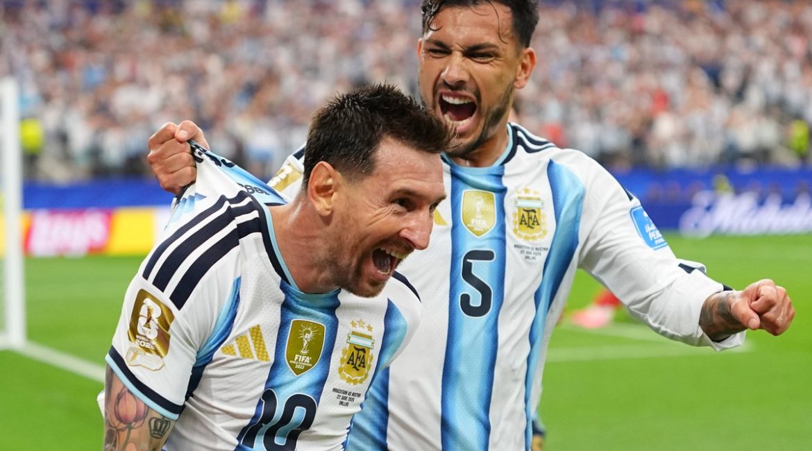 Victoria de Argentina 2-0 con goles de Messi