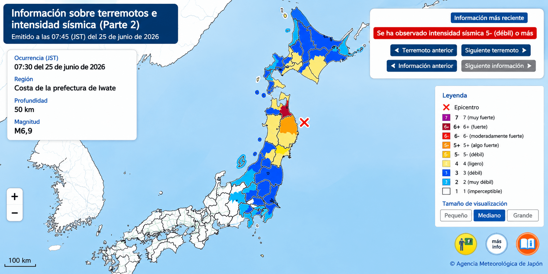 Fuerte sismo en Japón de 6.9 enciende alerta de tsunami