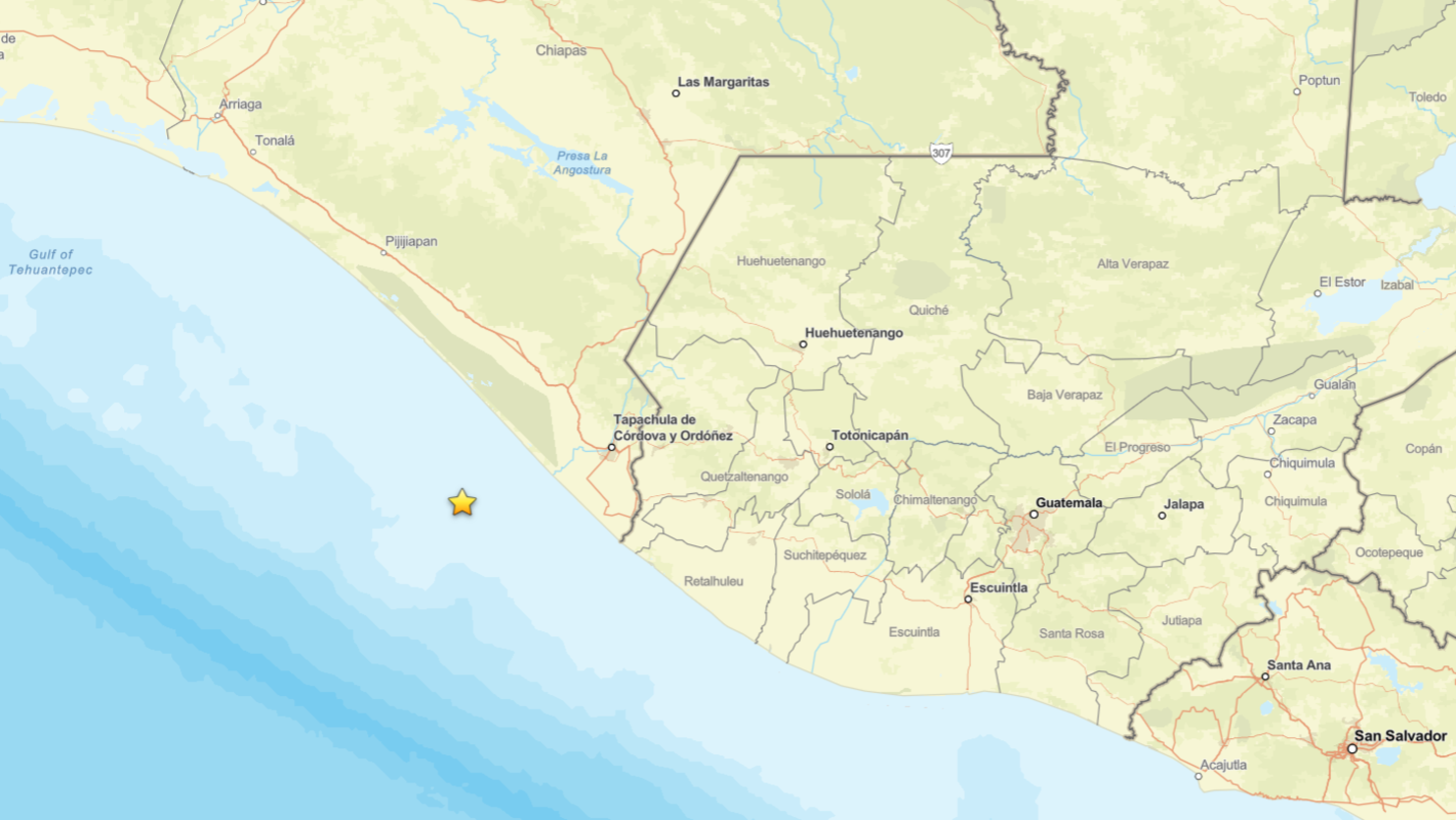 Sismo en México se percibe con fuerza en Chiapas hoy